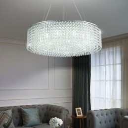 Modern Crystal Chandelier European Luxury Decorative Ceiling Lamp With 12 Lights