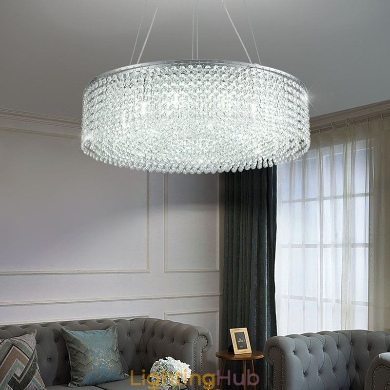 Modern Crystal Chandelier European Luxury Decorative Ceiling Lamp With 12 Lights