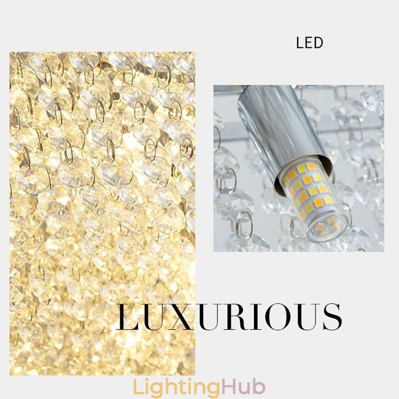 Modern Crystal Chandelier European Luxury Decorative Ceiling Lamp With 12 Lights