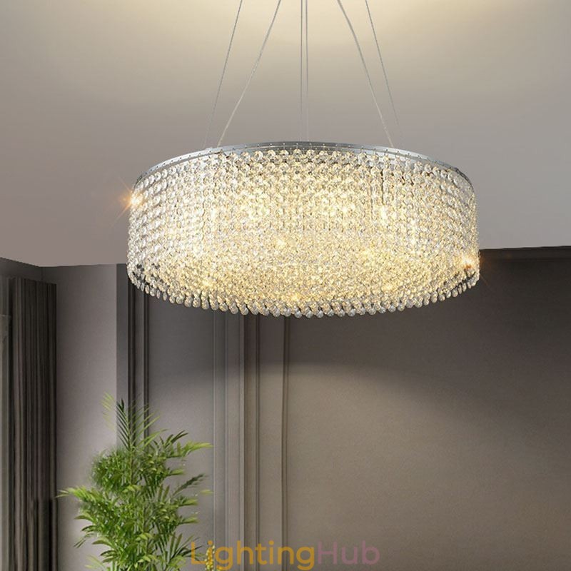 Modern Crystal Chandelier European Luxury Decorative Ceiling Lamp With 12 Lights