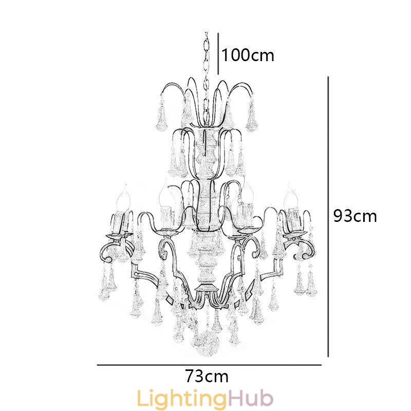 Retro Style Wood Pendant Light Elegant Chandelier