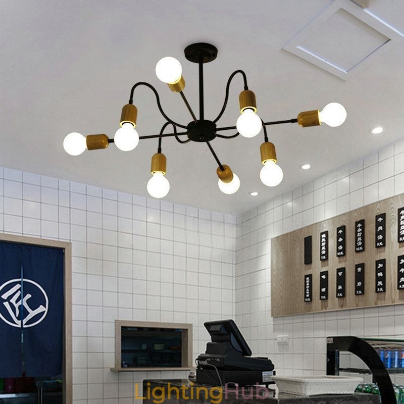 Contemporary Creative Iron Pendant Light Spider Chandelier