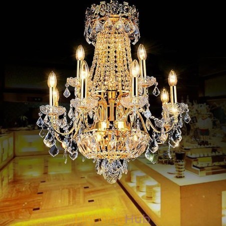 European Luxury Crystal Chandelier Duplex Stair Pendant Light European Luxury Crystal Chandelier Duplex Stair Pendant Light
