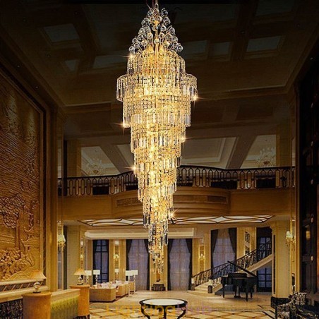 Elegant Crystal Empire Chandelier European Luxury Long Pendant Elegant Crystal Empire Chandelier European Luxury Long Pendant