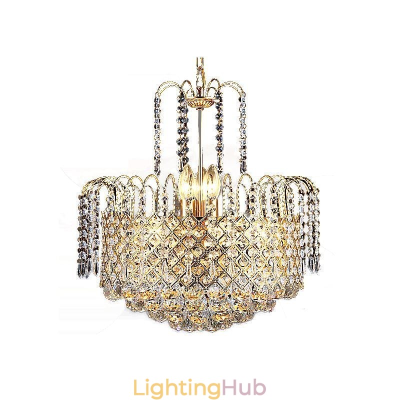 Luxury Crystal Chandelier Modern Elegant Pendant Light
