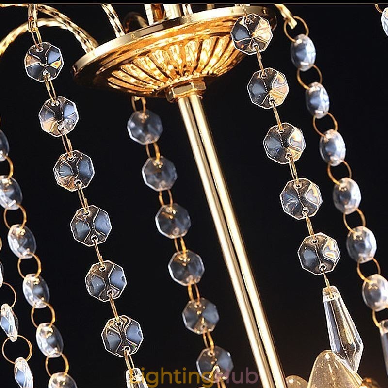 Luxury Crystal Chandelier Modern Elegant Pendant Light