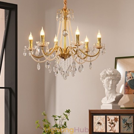 American Crystal Pendant Light Country Style Creative Iron Art Ceiling Light American Crystal Pendant Light Country Style Creative Iron Art Ceiling Light