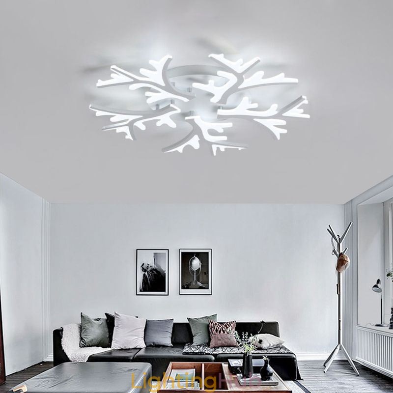 Flush Mount Modern Minimalist Antler Ceiling Light
