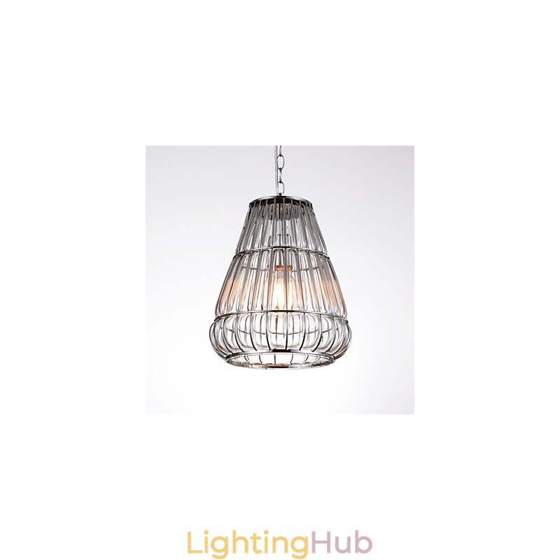 Modern Contemporary Chrome Glass Chandelier