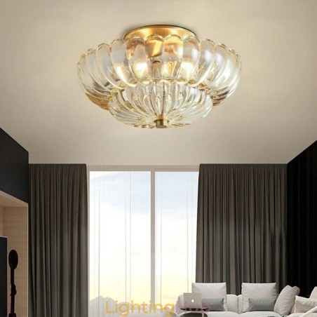 Modern Flush Mount Lotus Base Ceiling Light Modern Flush Mount Lotus Base Ceiling Light