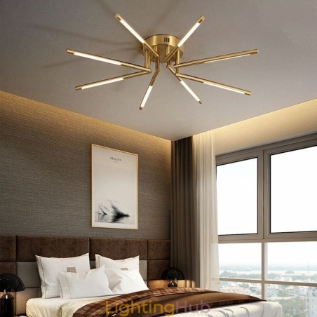 Simple Flush Mount Fireworks Ceiling Light Simple Flush Mount Fireworks Ceiling Light