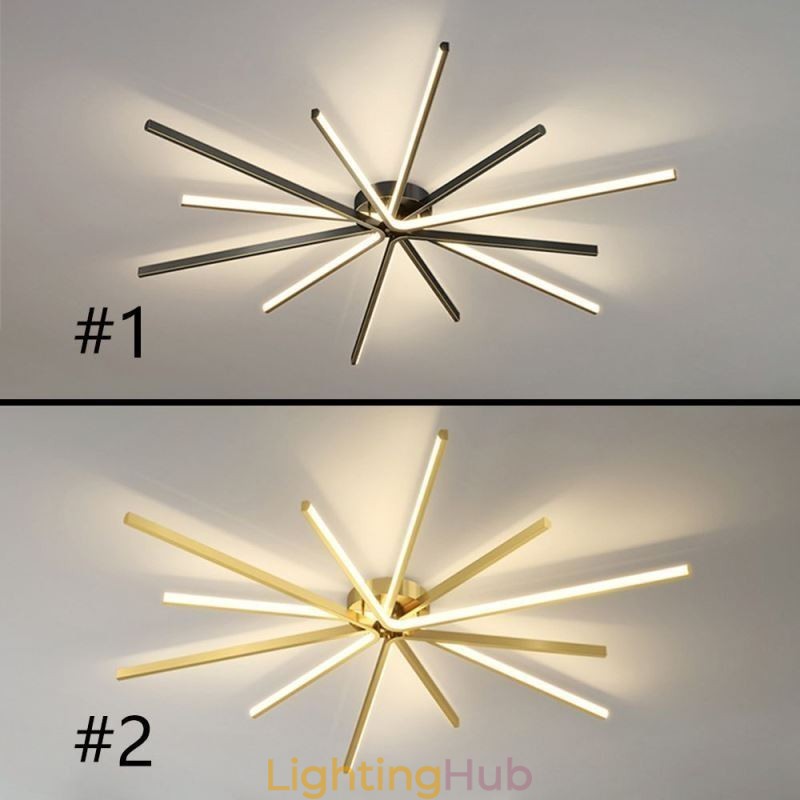 Flush Mount Modern Minimalist Fireworks Ceiling Light