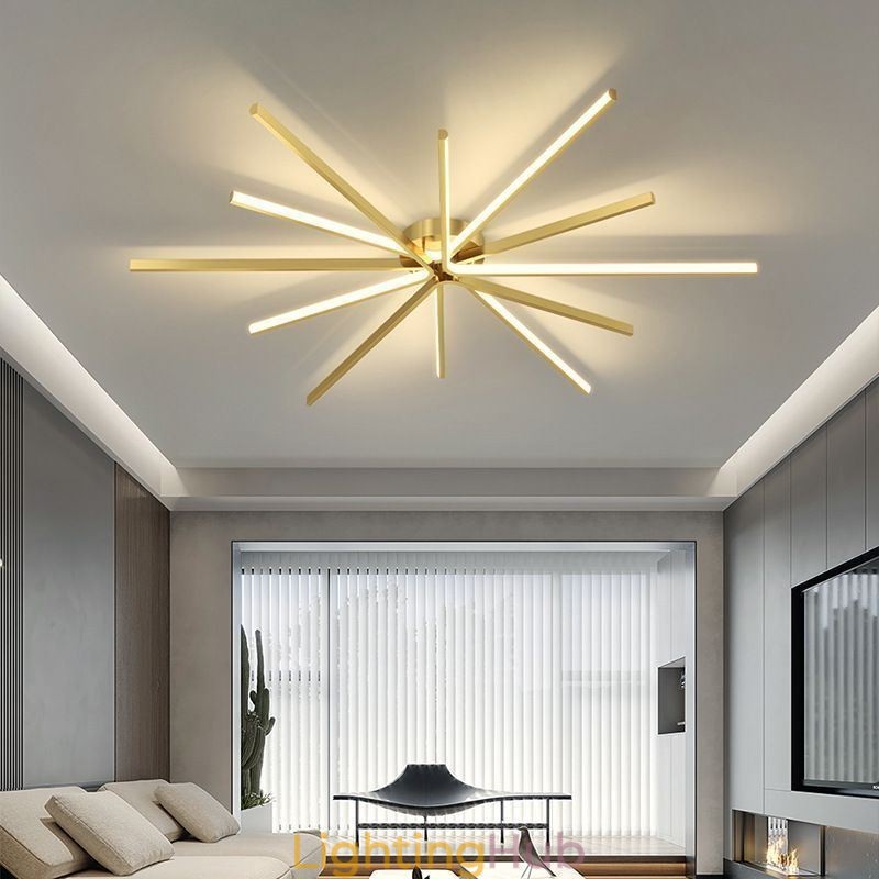 Flush Mount Modern Minimalist Fireworks Ceiling Light