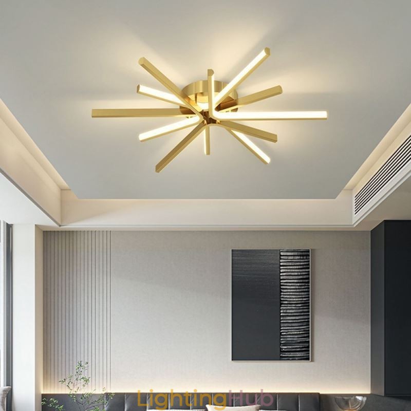 Flush Mount Modern Minimalist Fireworks Ceiling Light