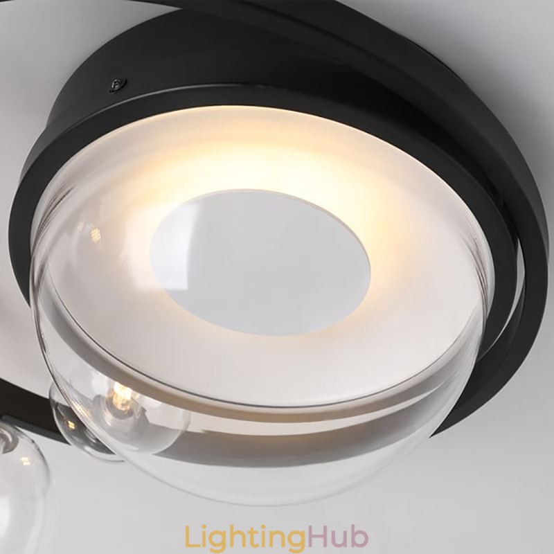 Flush Mount Modern Minimalist Decorative Glass Ceiling Light