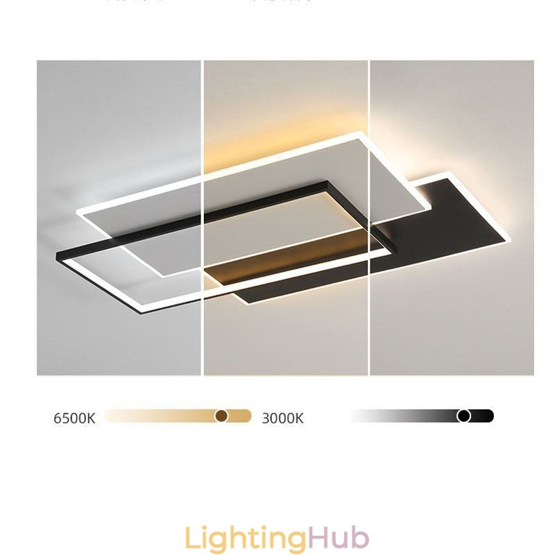 Flush Mount Minimalist Square Acrylic Ceiling Light