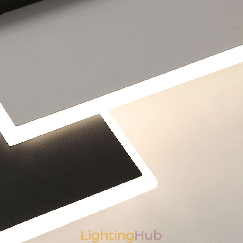Flush Mount Minimalist Acrylic Square Ceiling Light 40 50cm