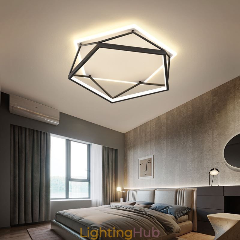 Flush Mount Hollow Three dimensional Ceiling Light 55cm