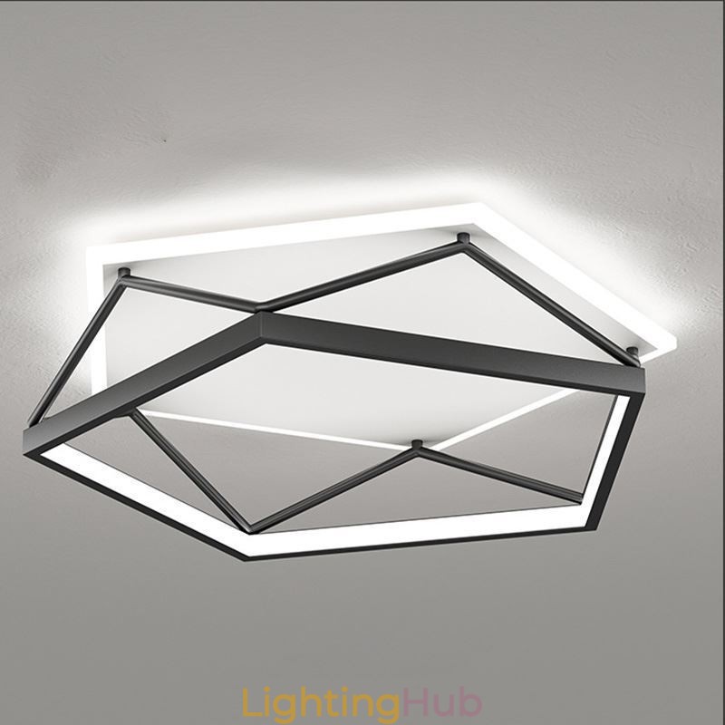Flush Mount Hollow Three dimensional Ceiling Light 55cm