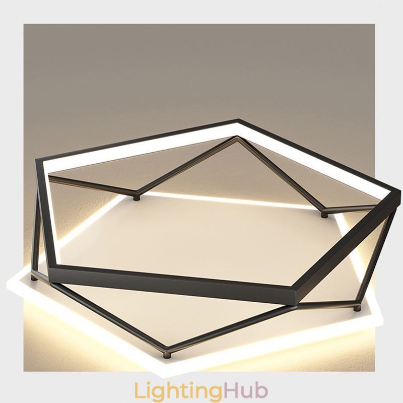 Flush Mount Hollow Three dimensional Ceiling Light 55cm