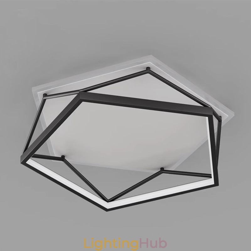 Flush Mount Hollow Three dimensional Ceiling Light 55cm