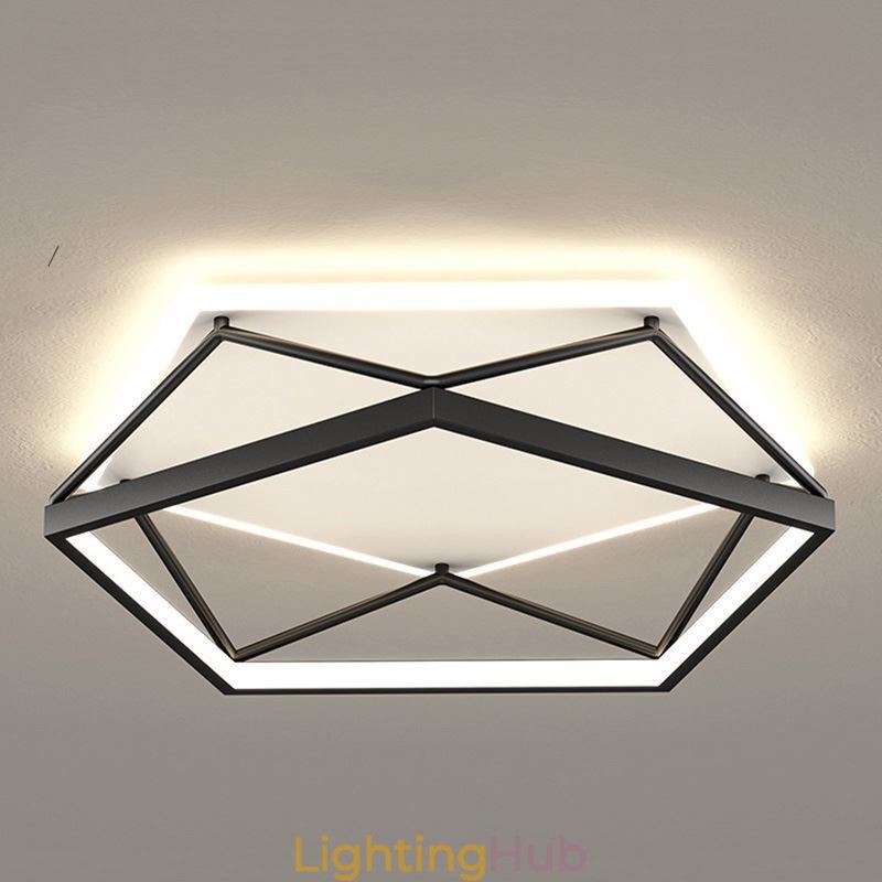 Flush Mount Hollow Three dimensional Ceiling Light 55cm