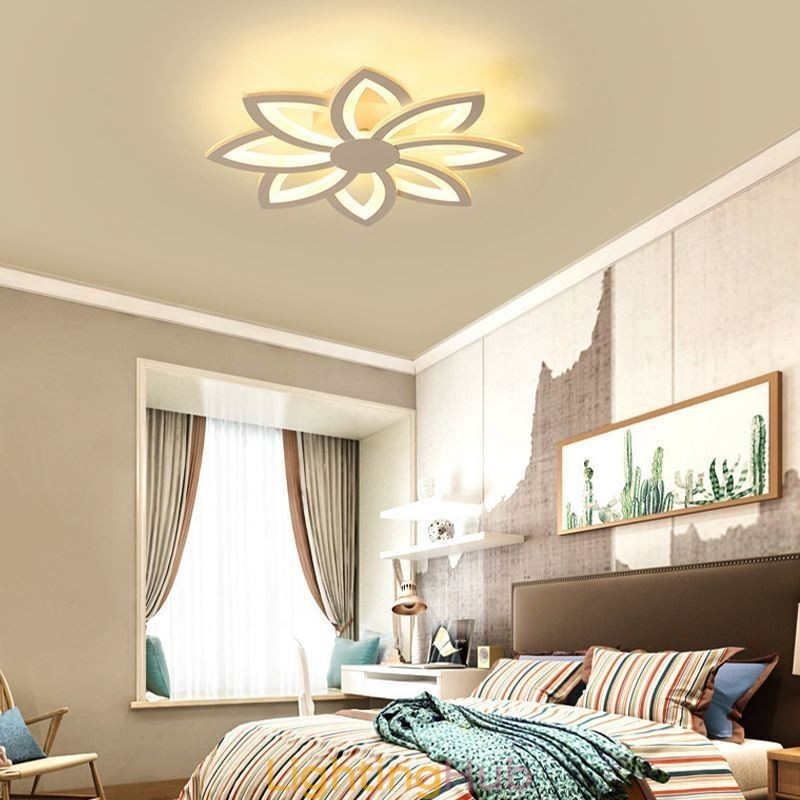 Flush Mount Eye catching Acrylic Flower Ceiling Light 55cm
