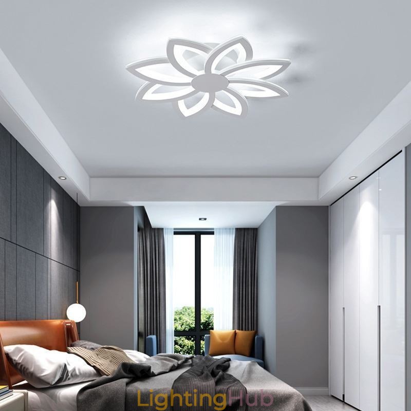 Flush Mount Eye catching Acrylic Flower Ceiling Light 55cm