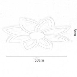 Flush Mount Eye catching Acrylic Flower Ceiling Light 55cm