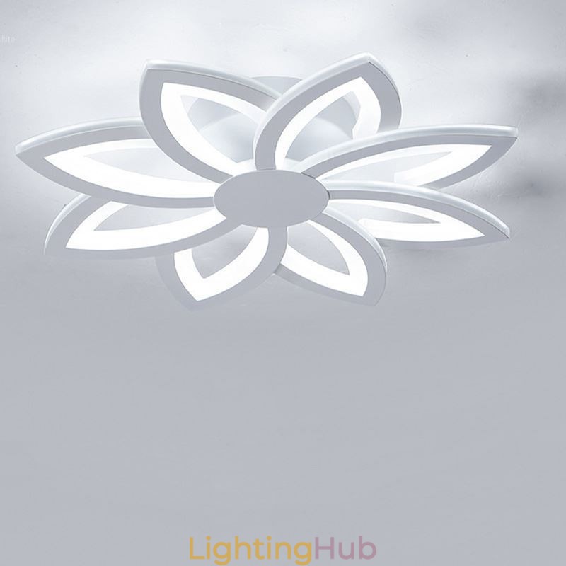 Flush Mount Eye catching Acrylic Flower Ceiling Light 55cm