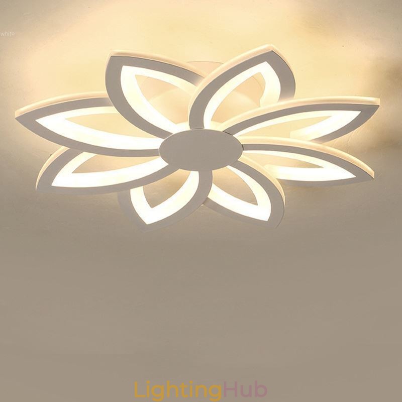 Flush Mount Eye catching Acrylic Flower Ceiling Light 55cm
