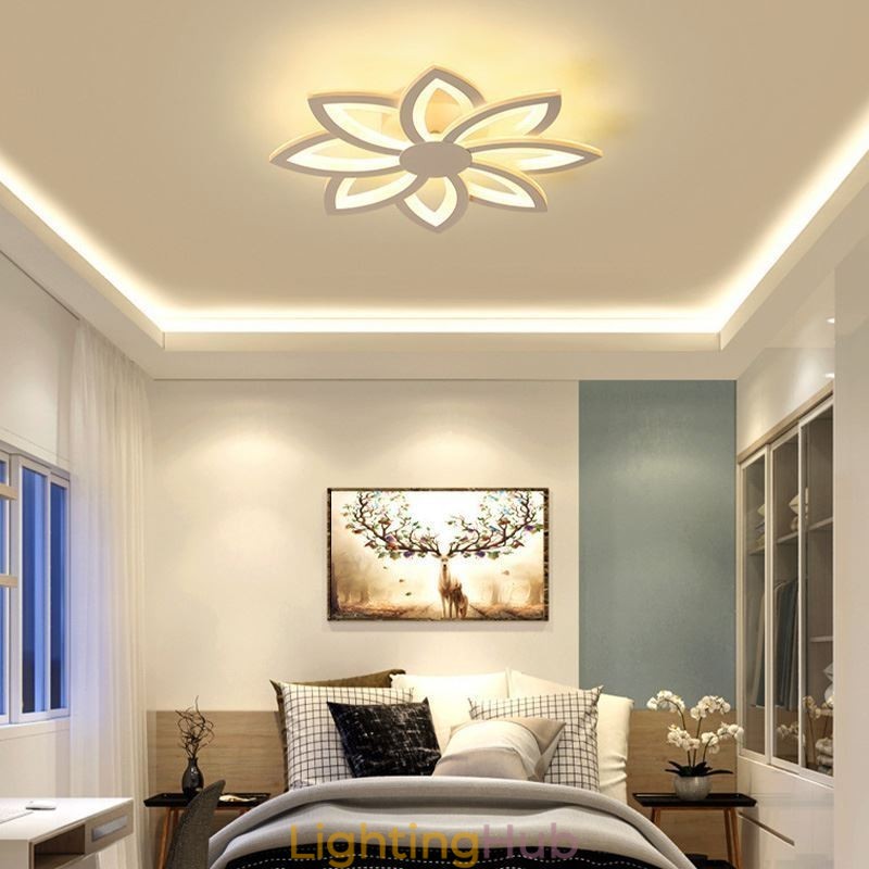 Flush Mount Eye catching Acrylic Flower Ceiling Light 55cm