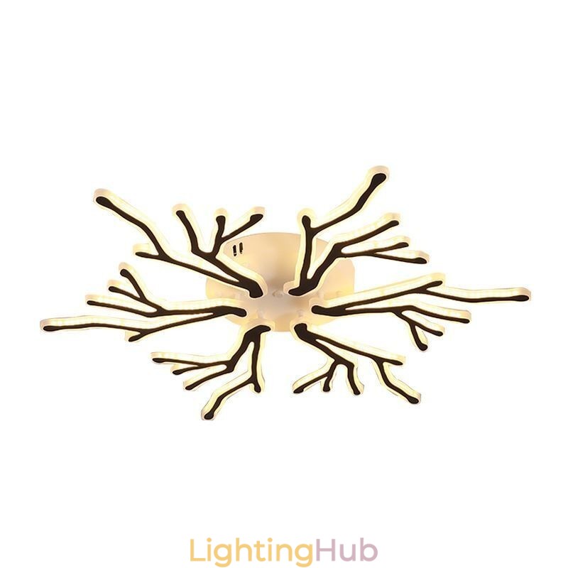 Flush Mount Acrylic Branch Ceiling Light
