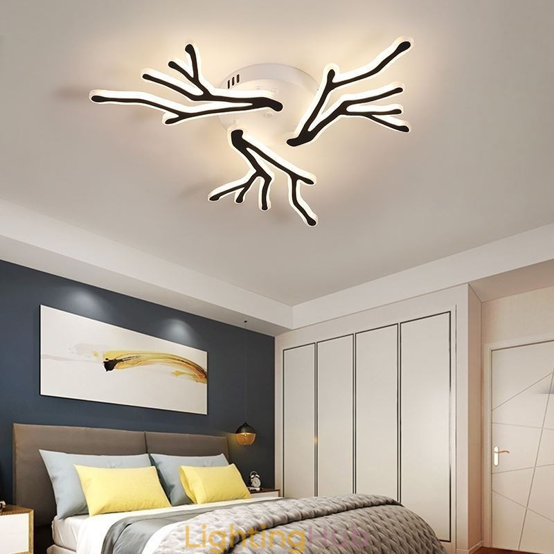 Flush Mount Acrylic Branch Ceiling Light