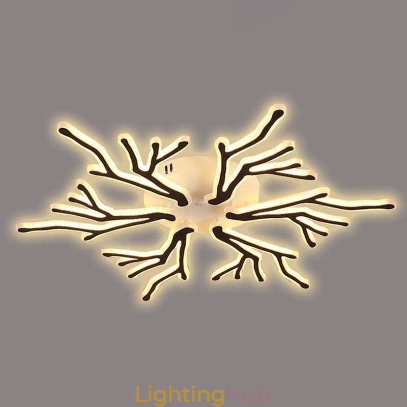 Flush Mount Acrylic Branch Ceiling Light