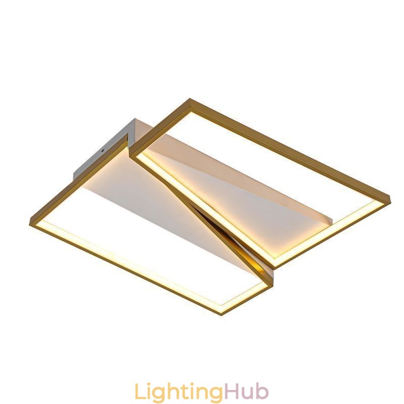 Flush Mount Minimalist Mosaic Trapezium Ceiling Light