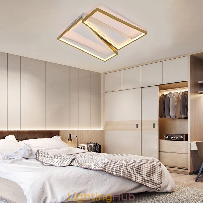 Flush Mount Minimalist Mosaic Trapezium Ceiling Light