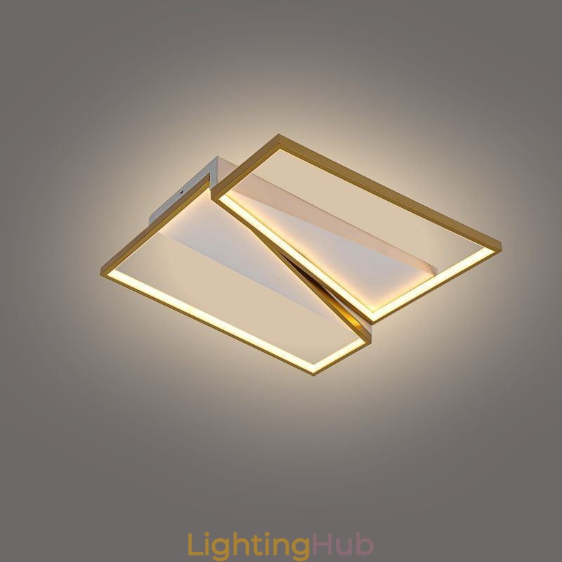 Flush Mount Minimalist Mosaic Trapezium Ceiling Light