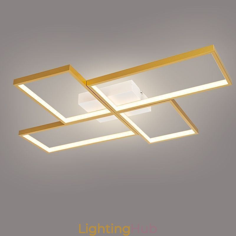 Flush Mount Mosaic Geometric Square Ceiling Light Fixture