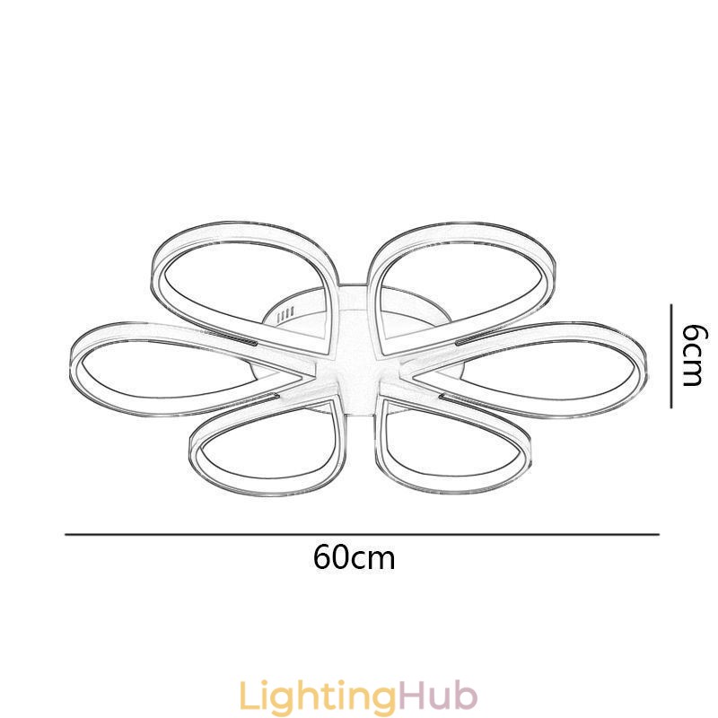 Flush Mount Minimalist Clover Ceiling Light