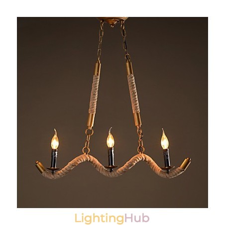 Candle Hemp Chandelier Vintage Pendant Wrought Iron Wave Hemp Rope Chandelier Candle Hemp Chandelier Vintage Pendant Wrought Iron Wave Hemp Rope Chandelier
