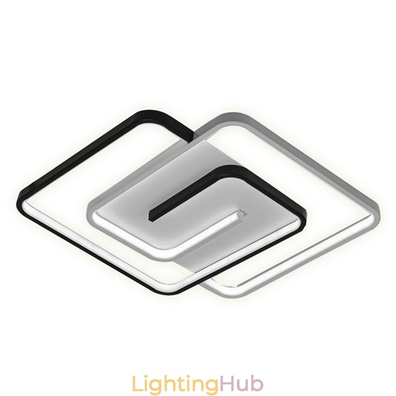 Flush Mount Acrylic Wrap Square Ceiling Light