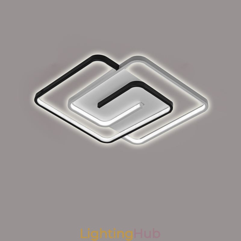 Flush Mount Acrylic Wrap Square Ceiling Light