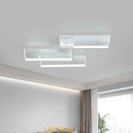 Flush Mount Acrylic Geometric Rectangular Ceiling Light Flush Mount Acrylic Geometric Rectangular Ceiling Light