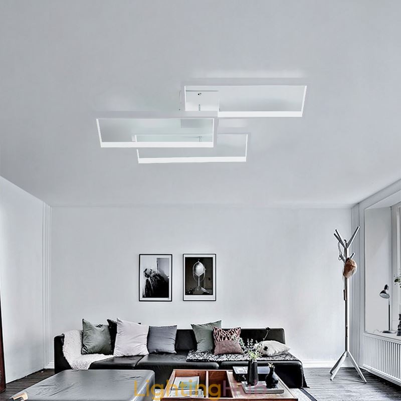 Flush Mount Acrylic Geometric Rectangular Ceiling Light
