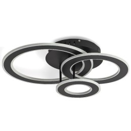 Flush Mount Triple Acrylic Round Ceiling Light