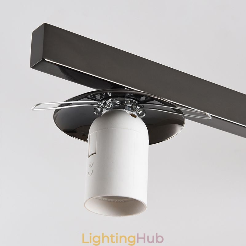 Nordic Glass Flush Mount Creative Wrought Iron Ceiling Light