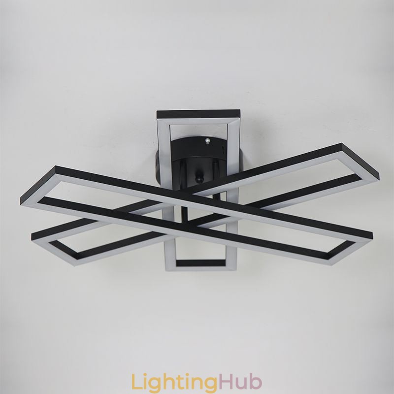 Minimalist Flush Mount Aluminum Art Windmill Ceiling Light