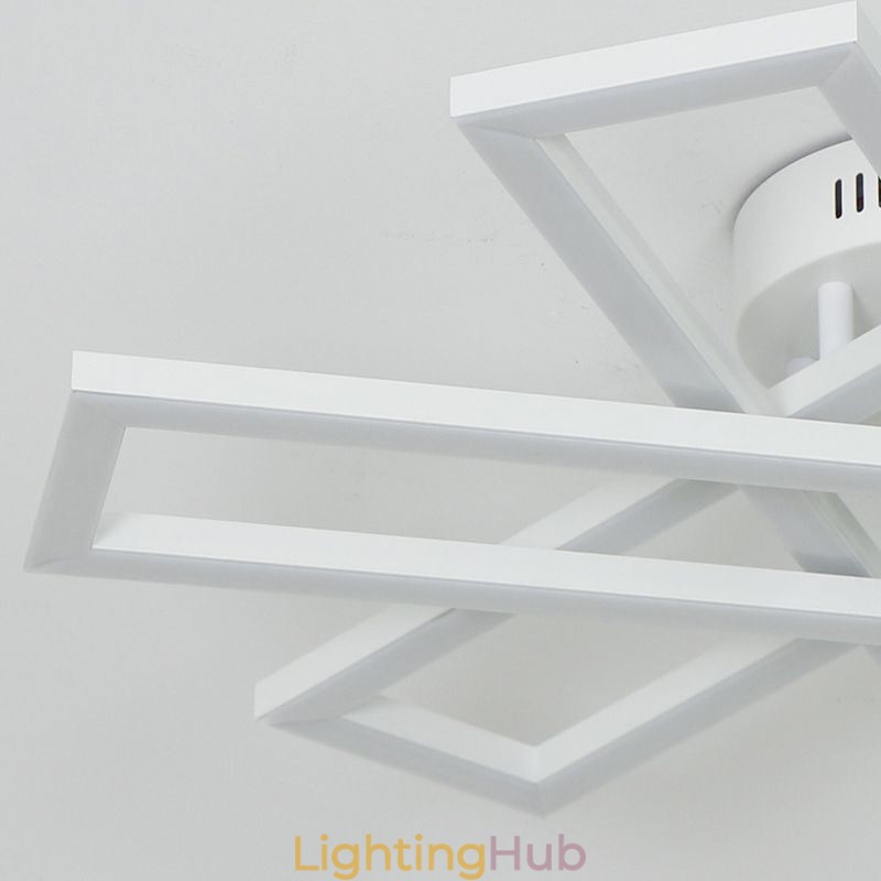 Minimalist Flush Mount Aluminum Art Windmill Ceiling Light