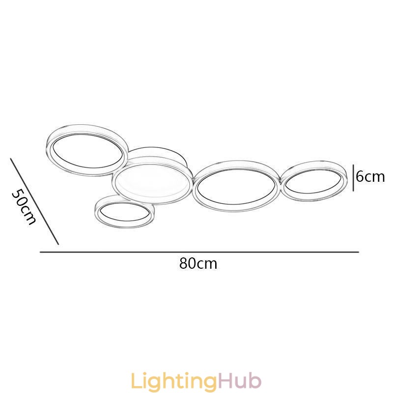 Modern Flush Mount Aluminum Art Ceiling Light
